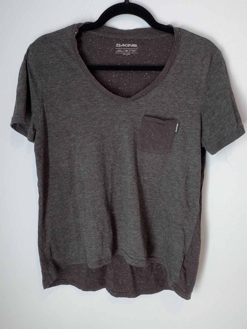Dakine Charcoal Speckled V-Neck Pocket Tee